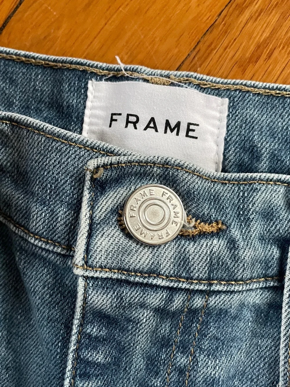 FRAME // Le Jane Ankle  straight leg jeans - Deepwater wash size 28 - Picture 10 of 13